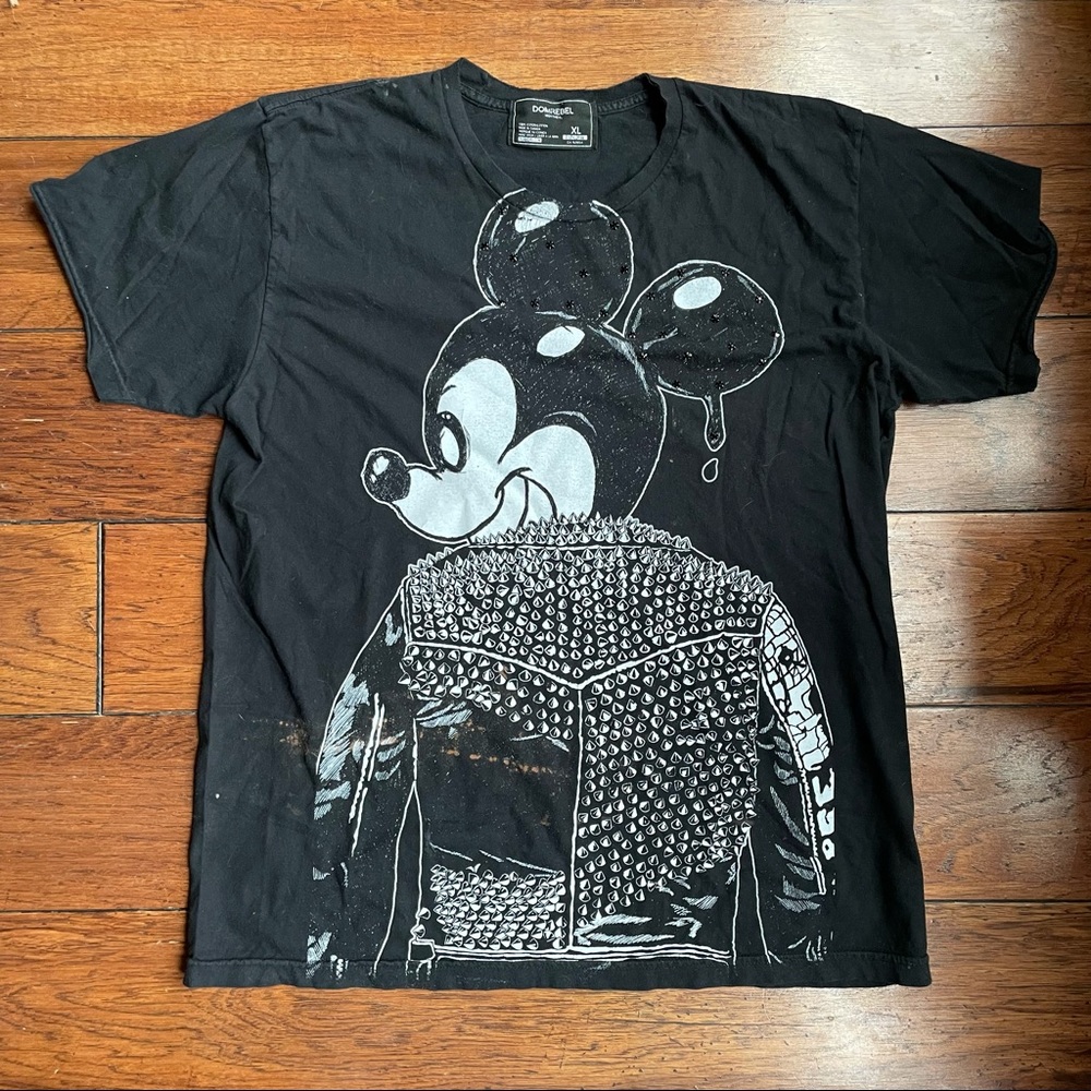 DOMREBEL Mickey Mouse Studded T-Shirt